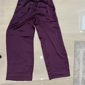 Banana Republic Deep Purple Wide-Leg Pants